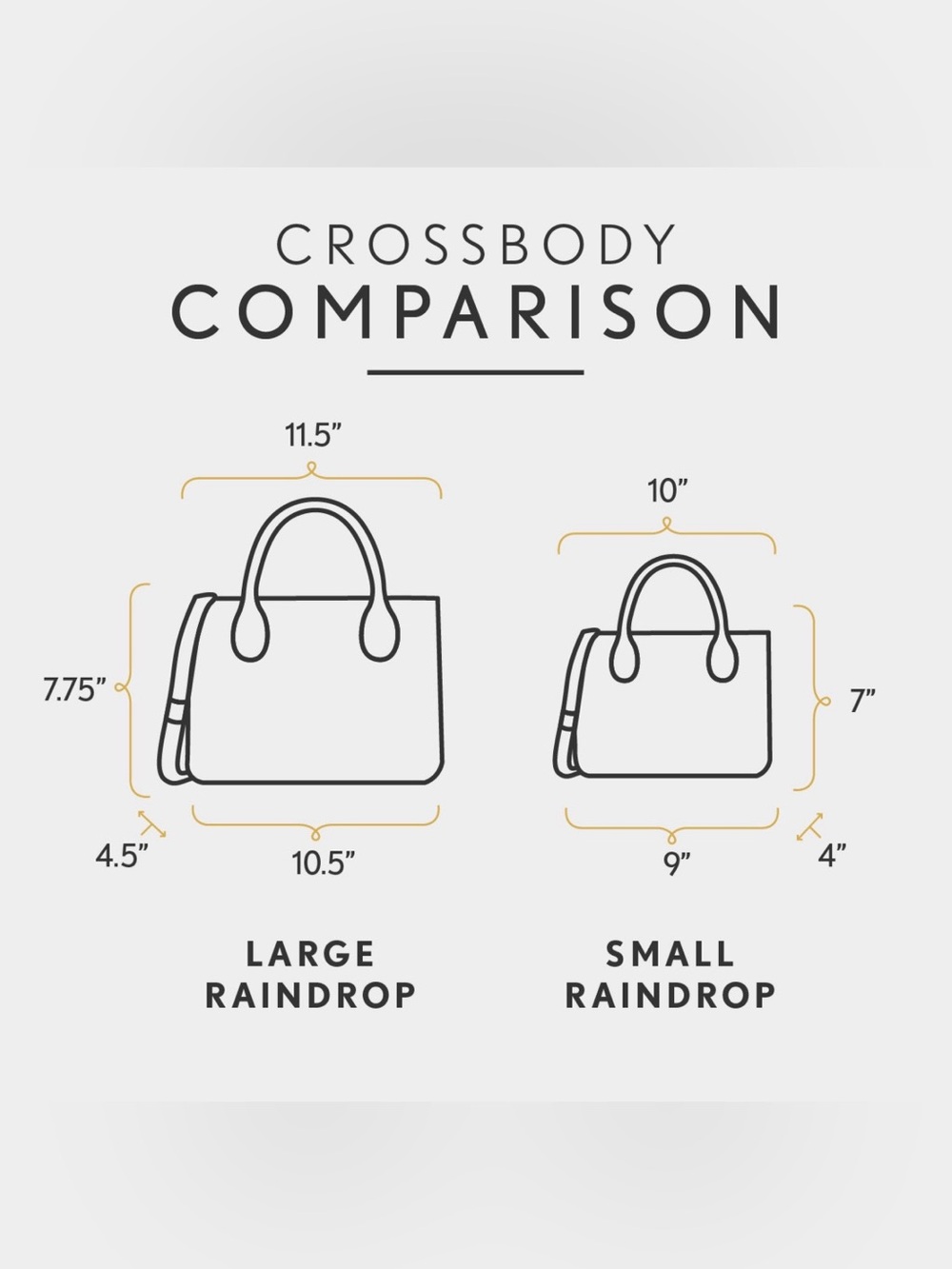 Portland Leather Raindrop Crossbody Satchel in Nutmeg - Picture 8 of 8
